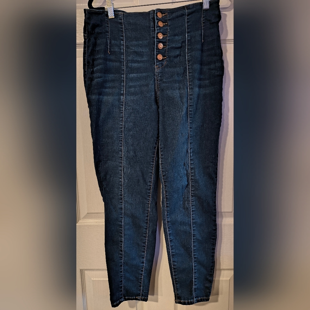 Energie Sz 15 Women's High-Waisted Skinny Blue Jeans
